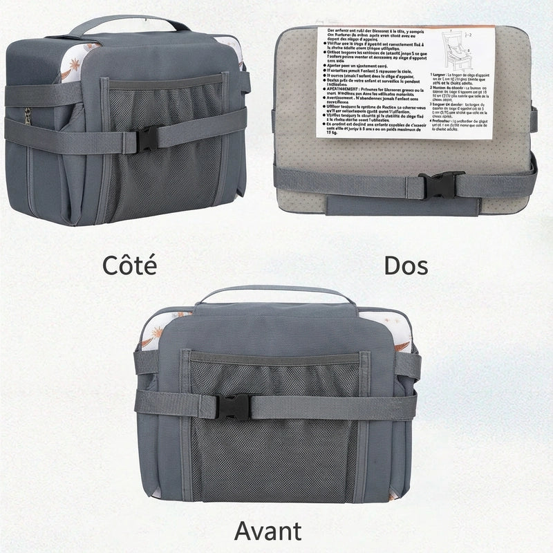 Rehausseur ventilé motif fleurs vue rapprochée