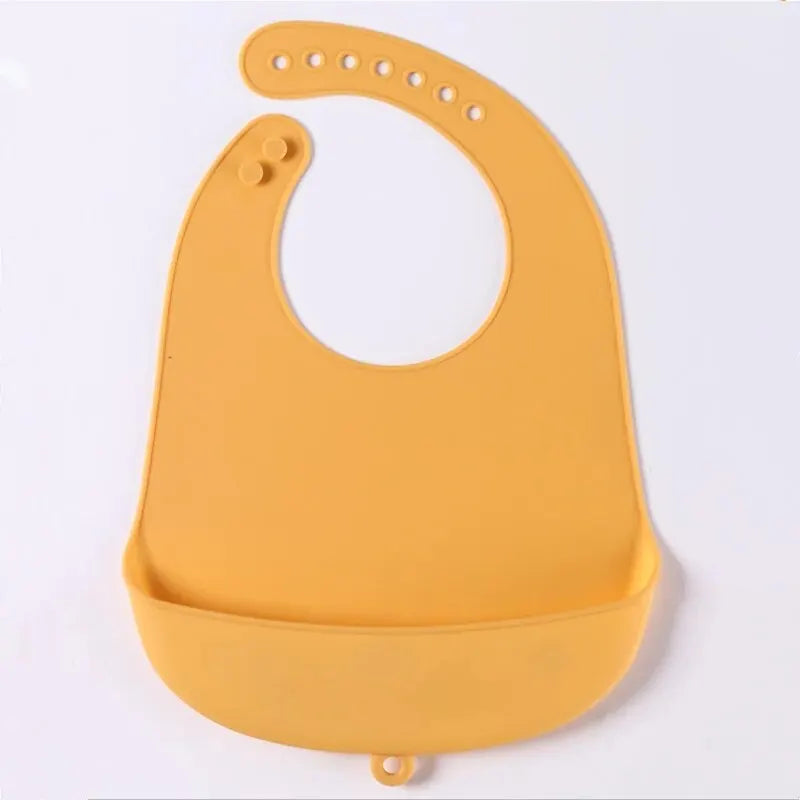 Bavoir silicone lavable enfant sur fond blanc vue 3