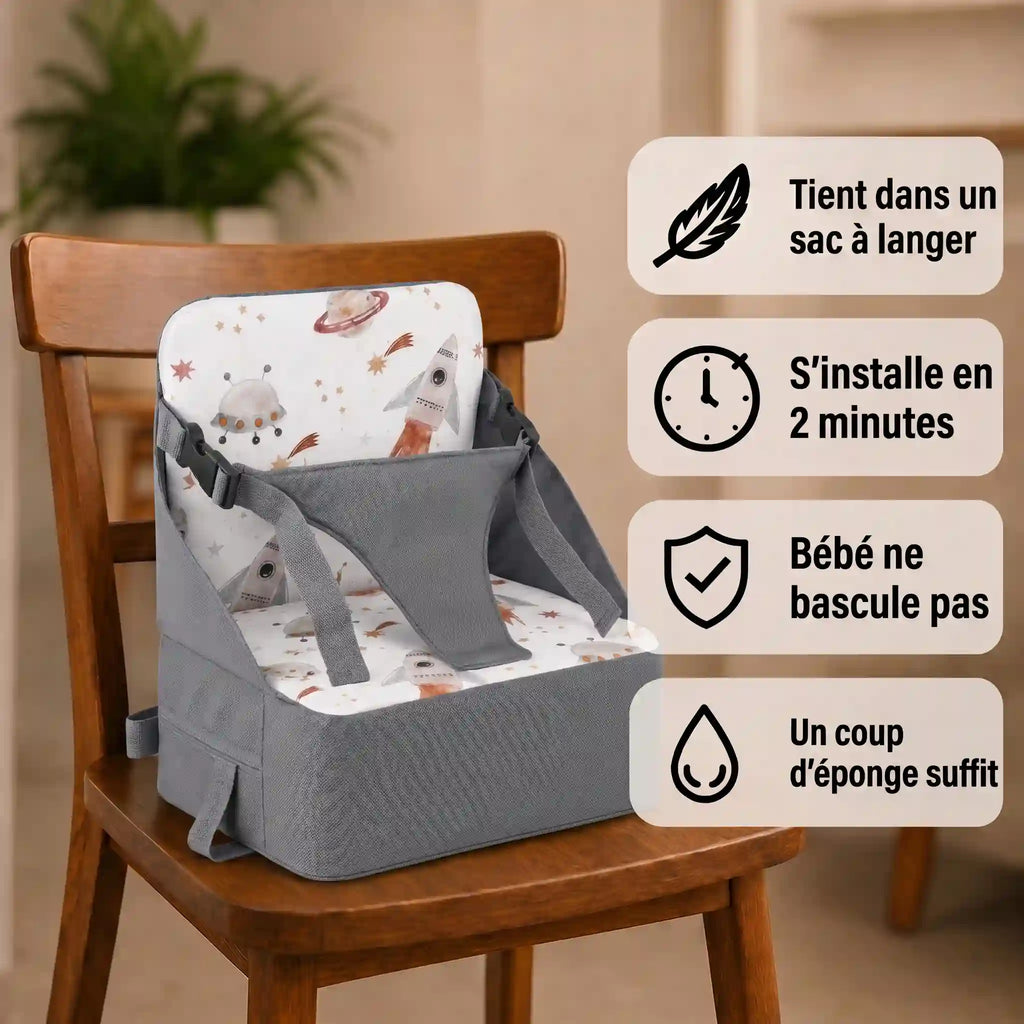 Rehausseur ventilé motif espace détail du format