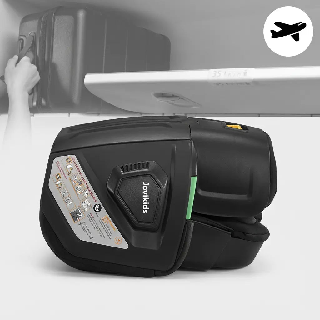 Rehausseur de Siège Auto avec Dossier Haut Noir (100–150 cm) vue secondaire