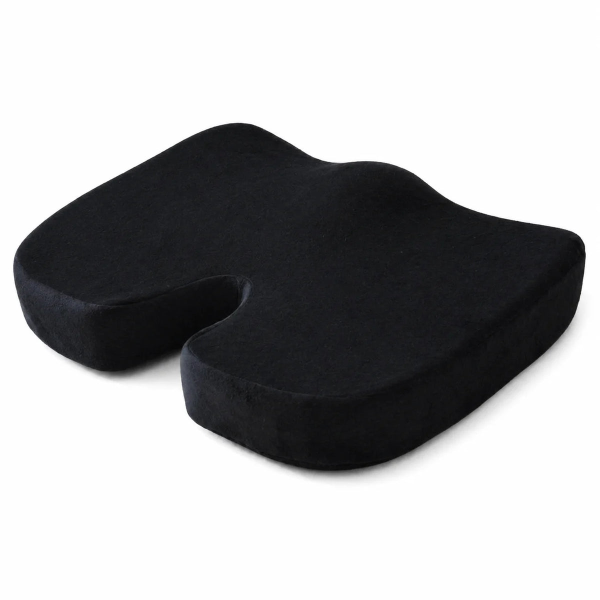 Coussin bureau gel rafraîchissant noir sur fond blanc