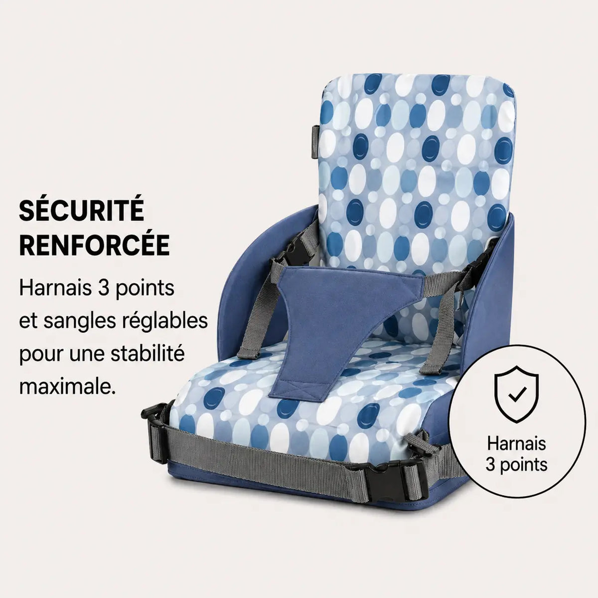 Rehausseur bébé cercle vert mise en situation d'usage