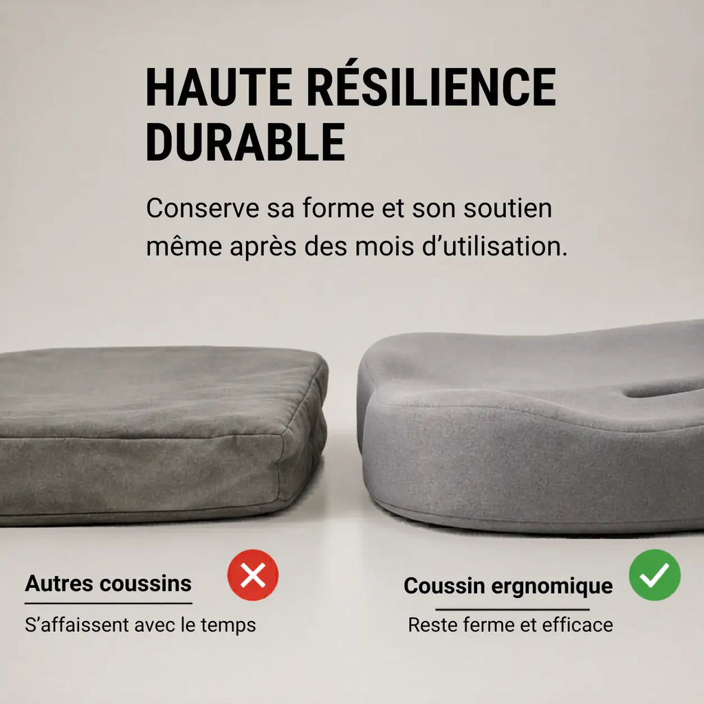 Coussin respirant coccyx bleu ciel vue secondaire