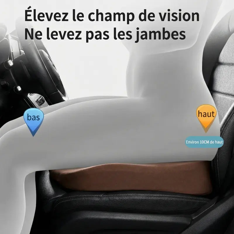 Coussin voiture conducteur marron mise en situation d'usage
