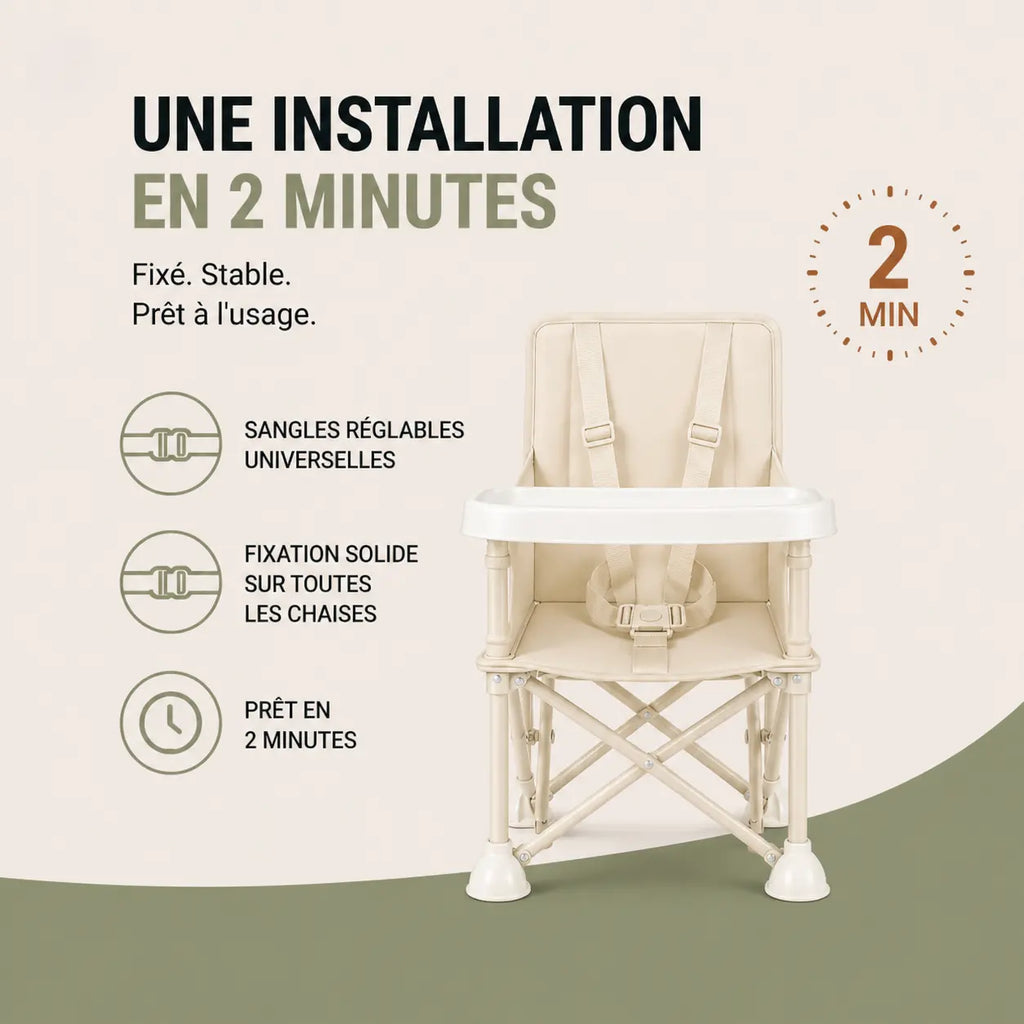 Rehausseur compact beige voyage format pliable visible vue 3