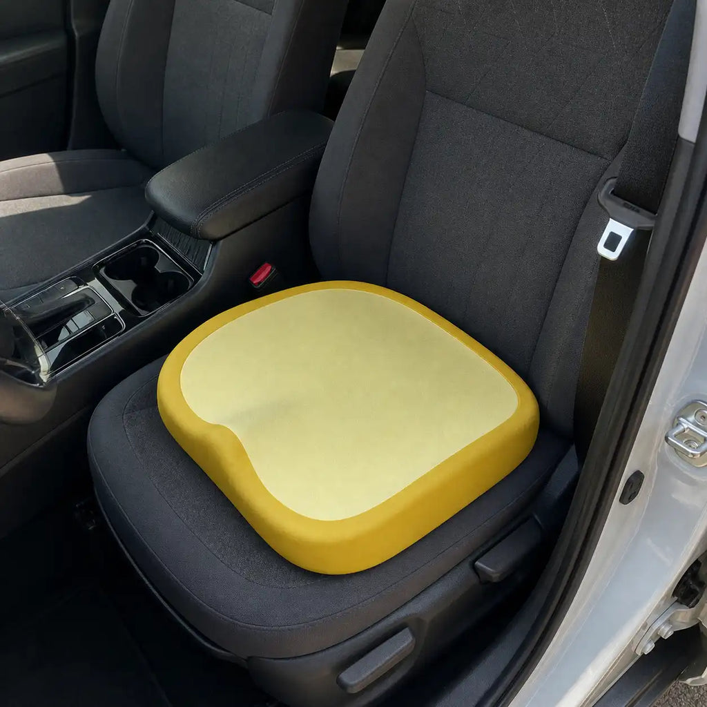 Coussin élévateur jaune lavable mise en situation d'usage vue 2