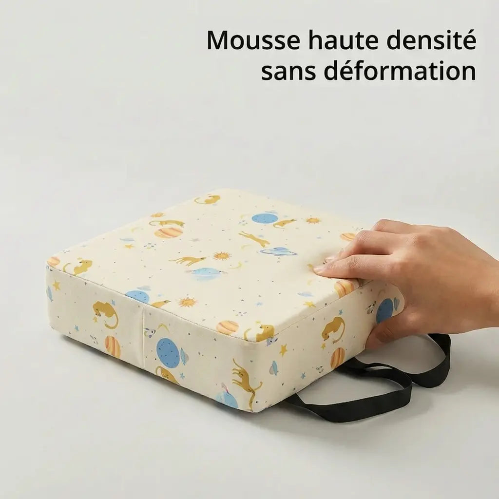 Coussin rehausseur amovible 8 cm détail de la mousse