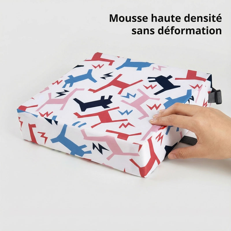 Coussin poney avec sangles réglables détail de la mousse
