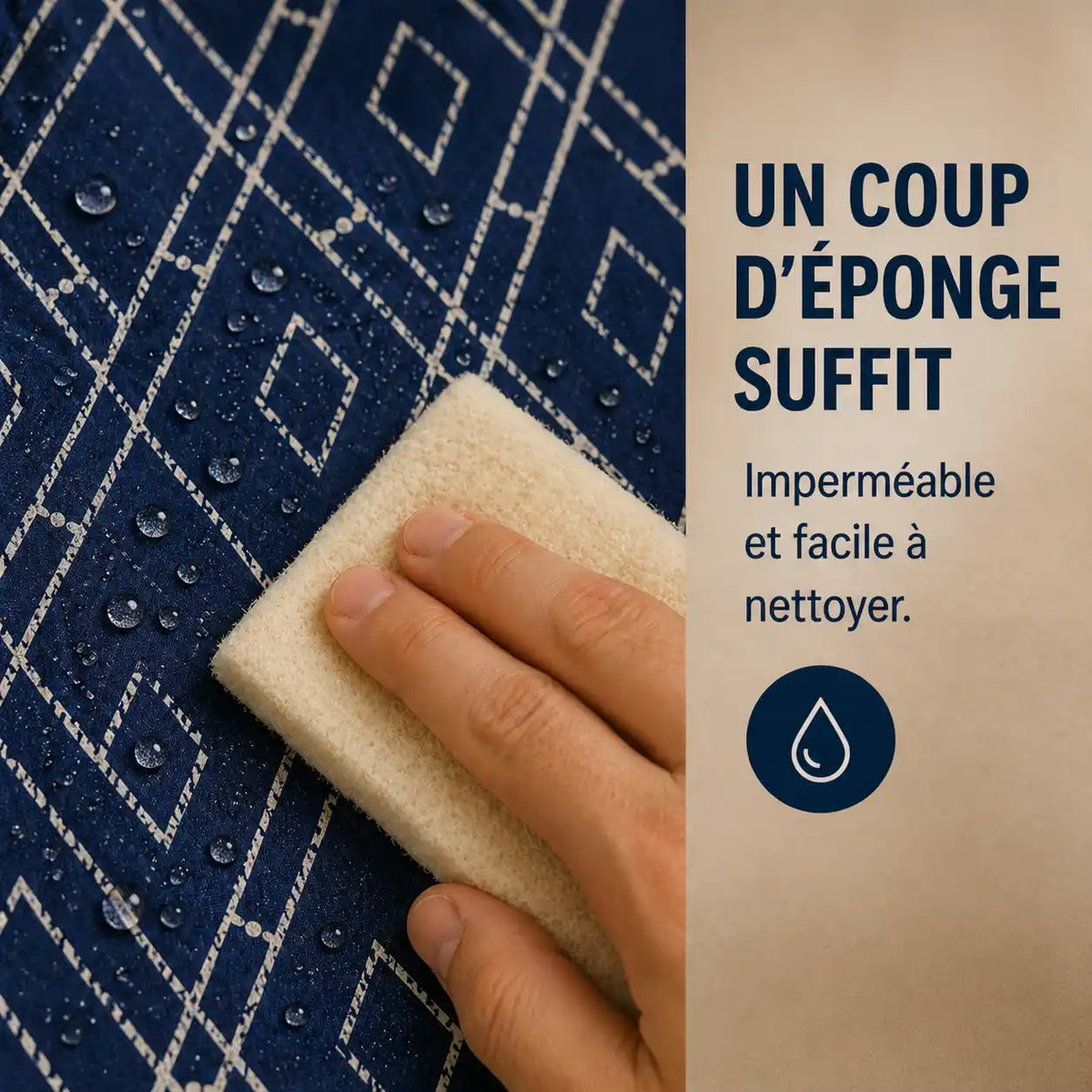 Rehausseur bébé diamant bleu détail de la finition