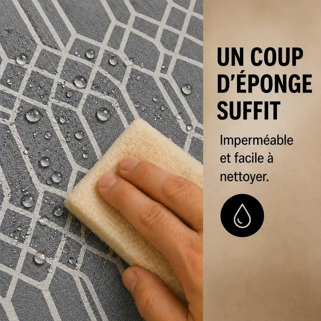 Rehausseur enfant rangement gris vue rapprochée