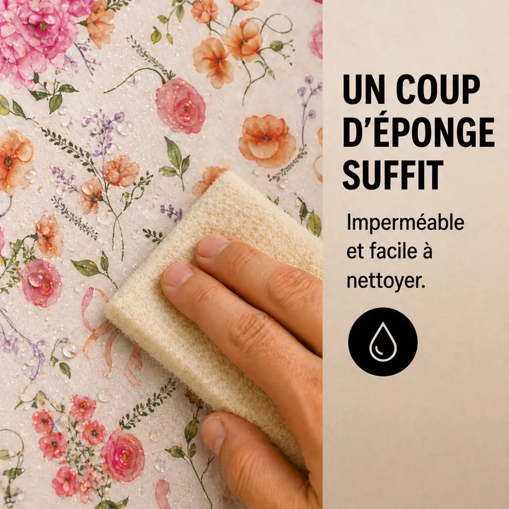 Rehausseur amovible rose fleur vue rapprochée