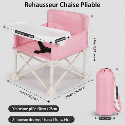 Presentation Dimensions Rehausseur Rose Pliable