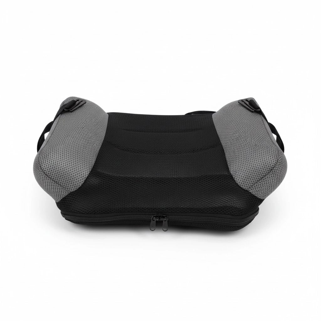Rehausseur gonflable sac de transport sur fond blanc format gonflable visible