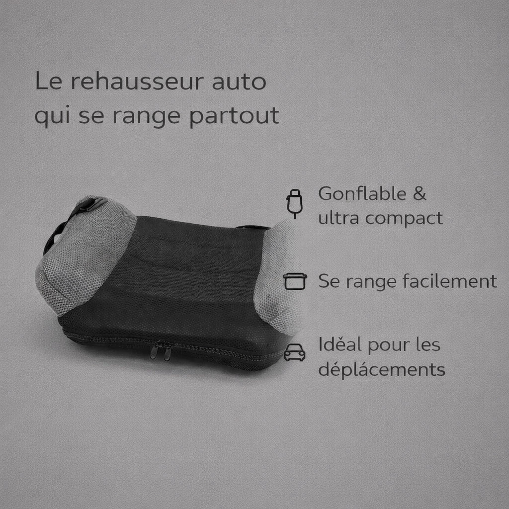 Rehausseur gonflable sac de transport format gonflable visible vue 2