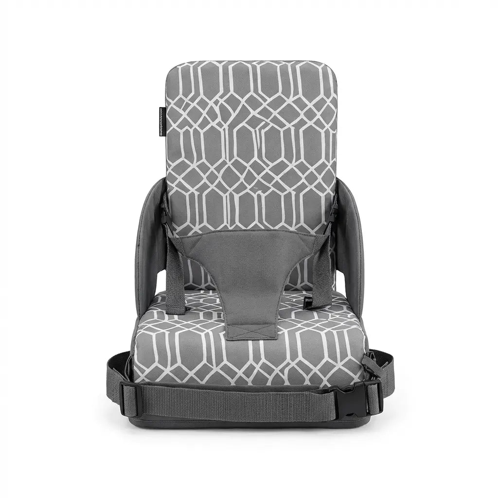 Rehausseur bébé grille grise sur fond blanc