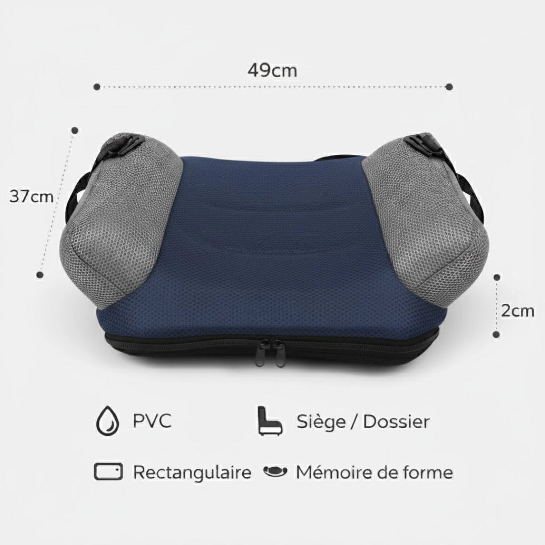 Rehausseur gonflable PVC bleu format gonflable visible