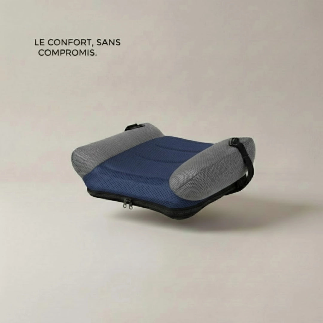 Rehausseur gonflable PVC bleu format gonflable visible vue 3