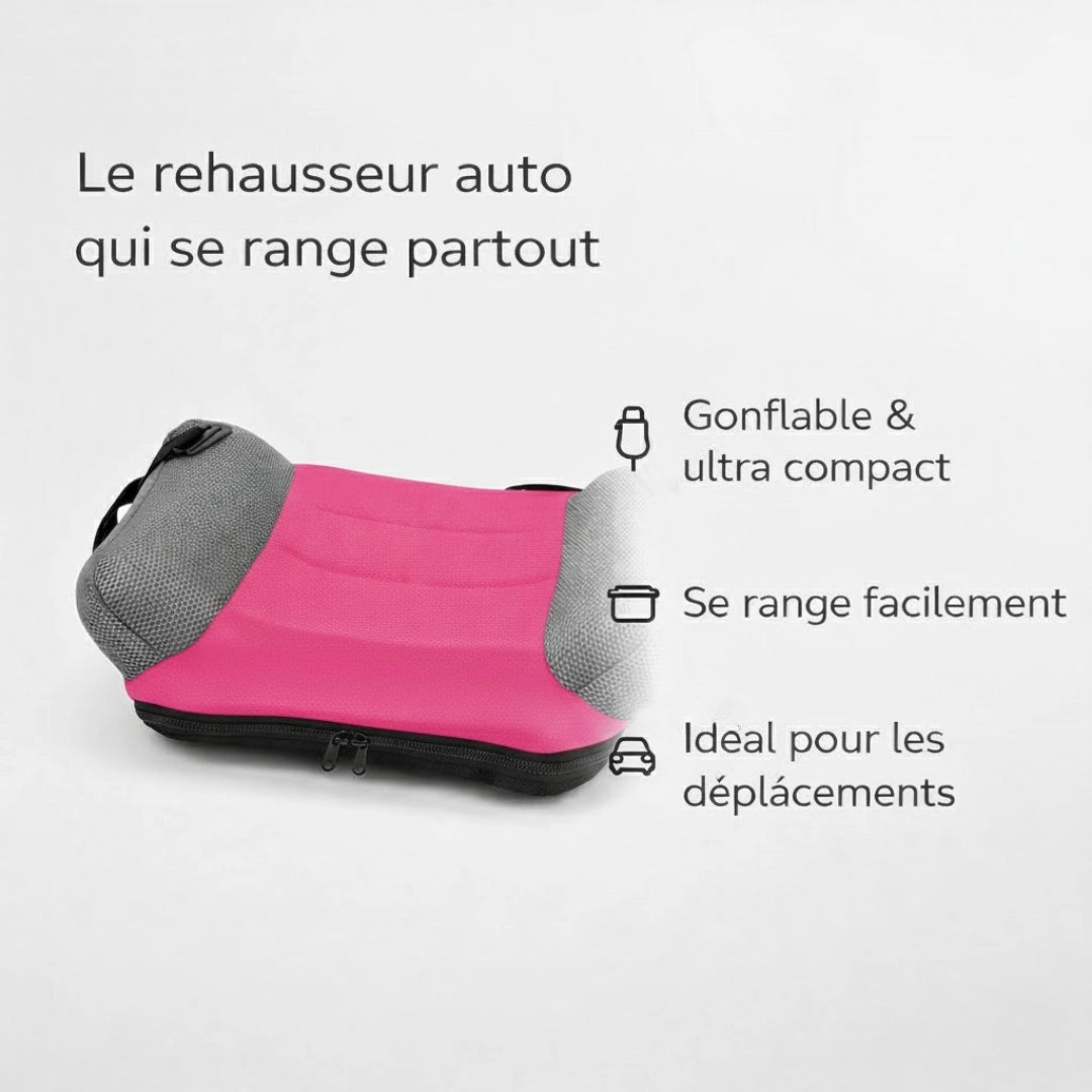 Rehausseur gonflable ultra doux rose format gonflable visible vue 2