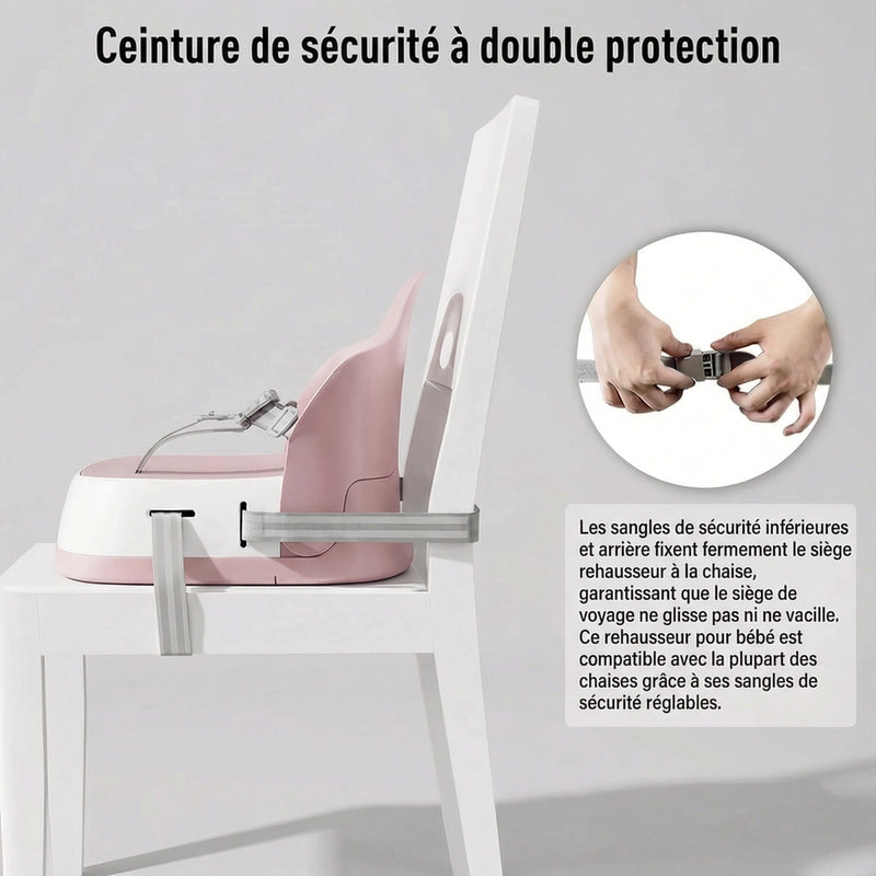 Rehausseur maison transportable rose vue de côté