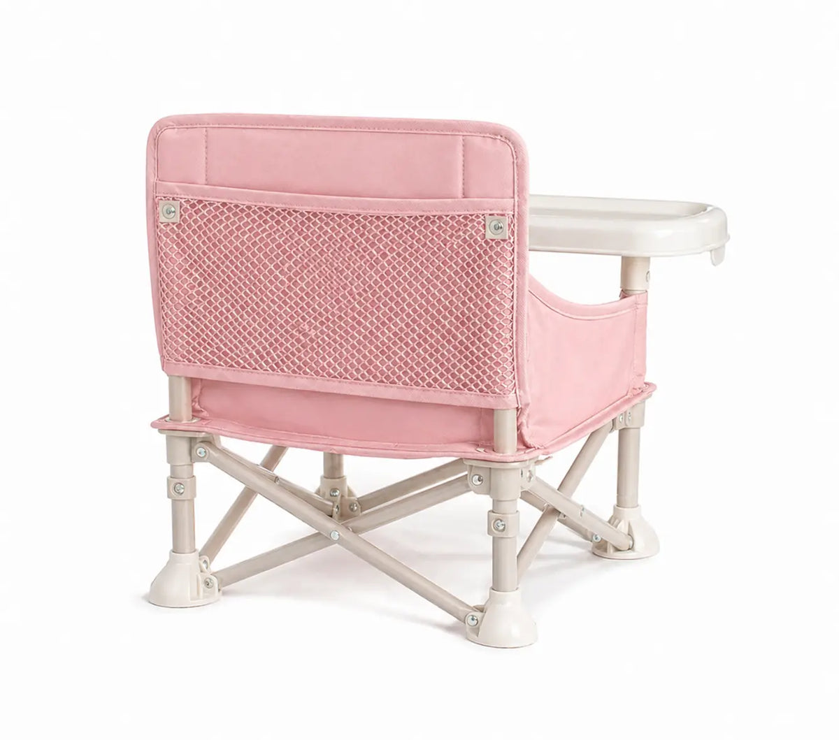 Rehausseur pliable repas rose sur fond blanc format pliable visible vue 2