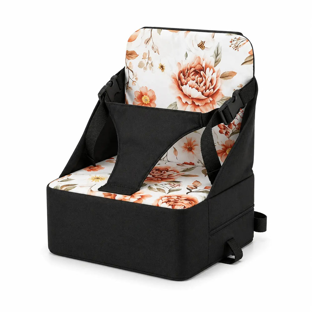 Rehausseur ventilé motif fleurs sur fond blanc