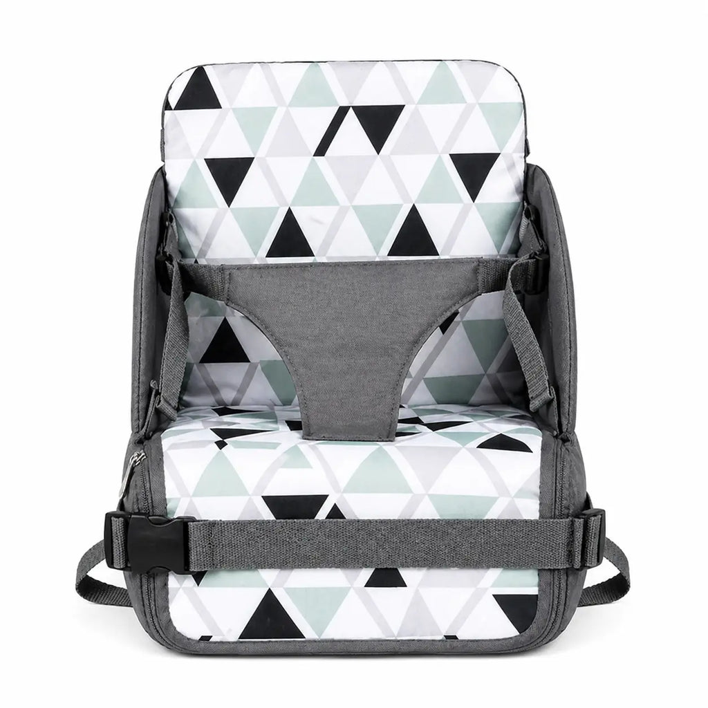 Rehausseur chaise boucle sécurité sur fond blanc vue de face