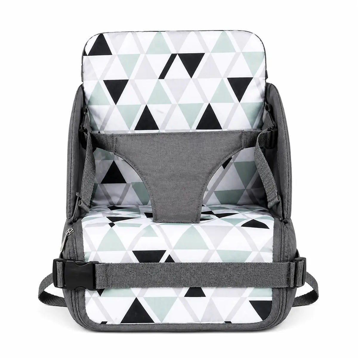 Rehausseur chaise boucle sécurité sur fond blanc vue de face