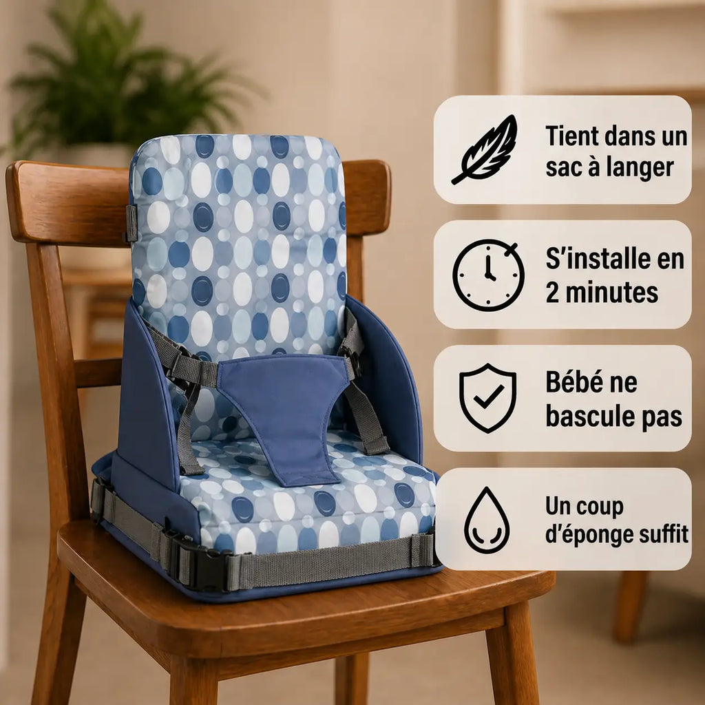 Rehausseur bébé cercle vert détail du format