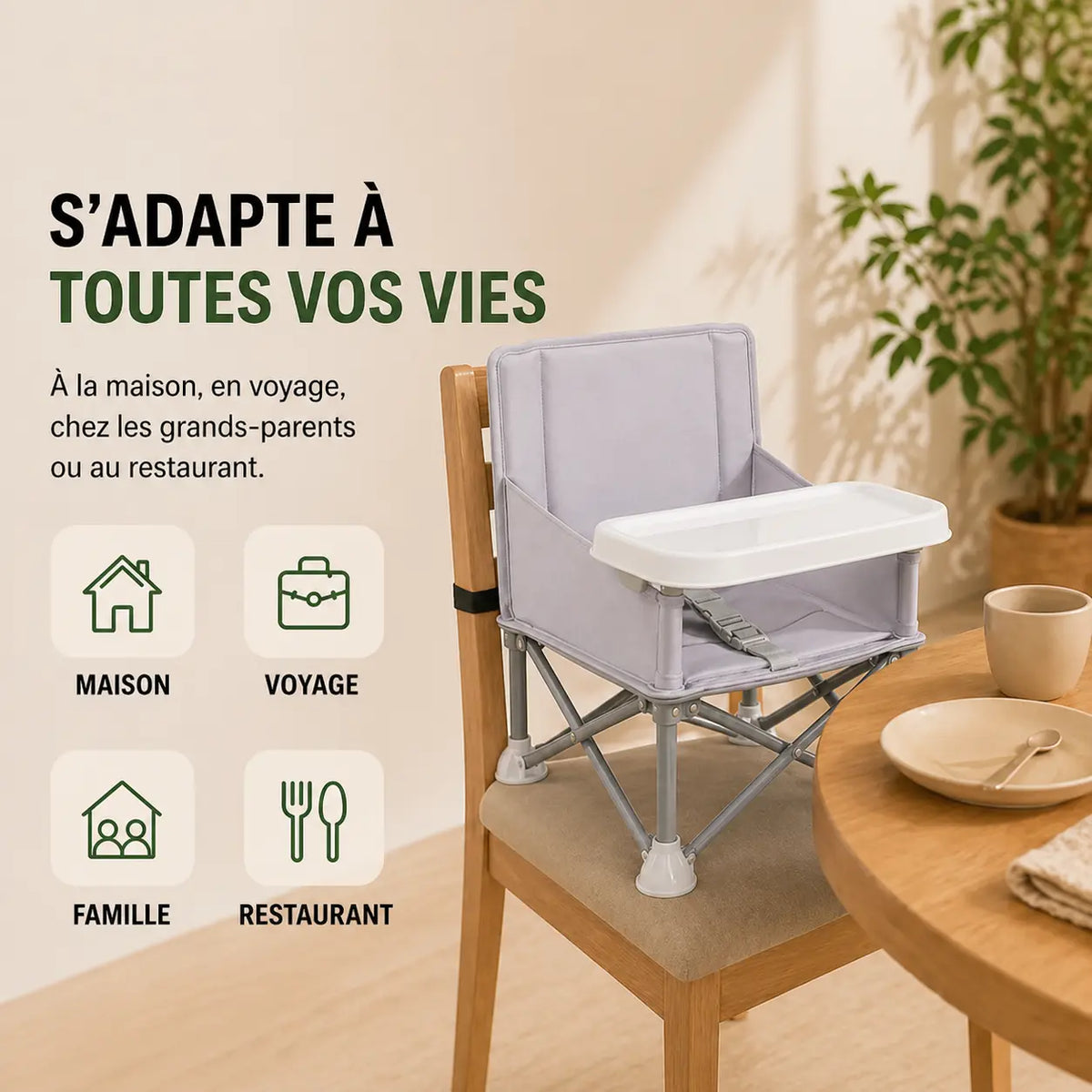 Rehausseur pliable transport gris format pliable visible vue 7