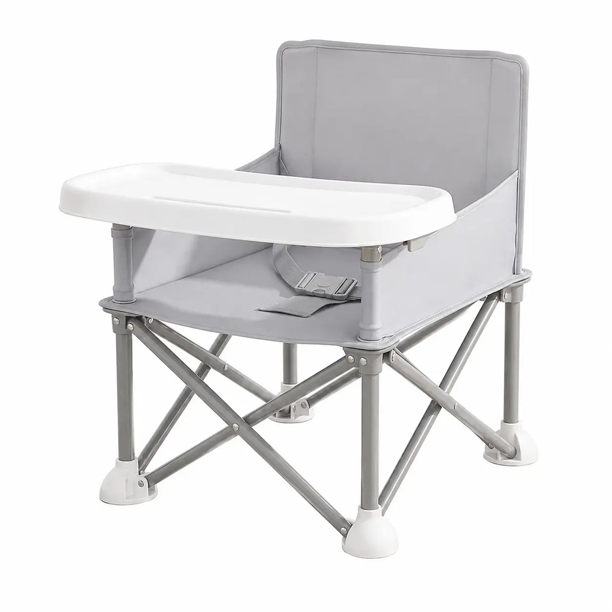 Rehausseur pliable transport gris sur fond blanc format pliable visible