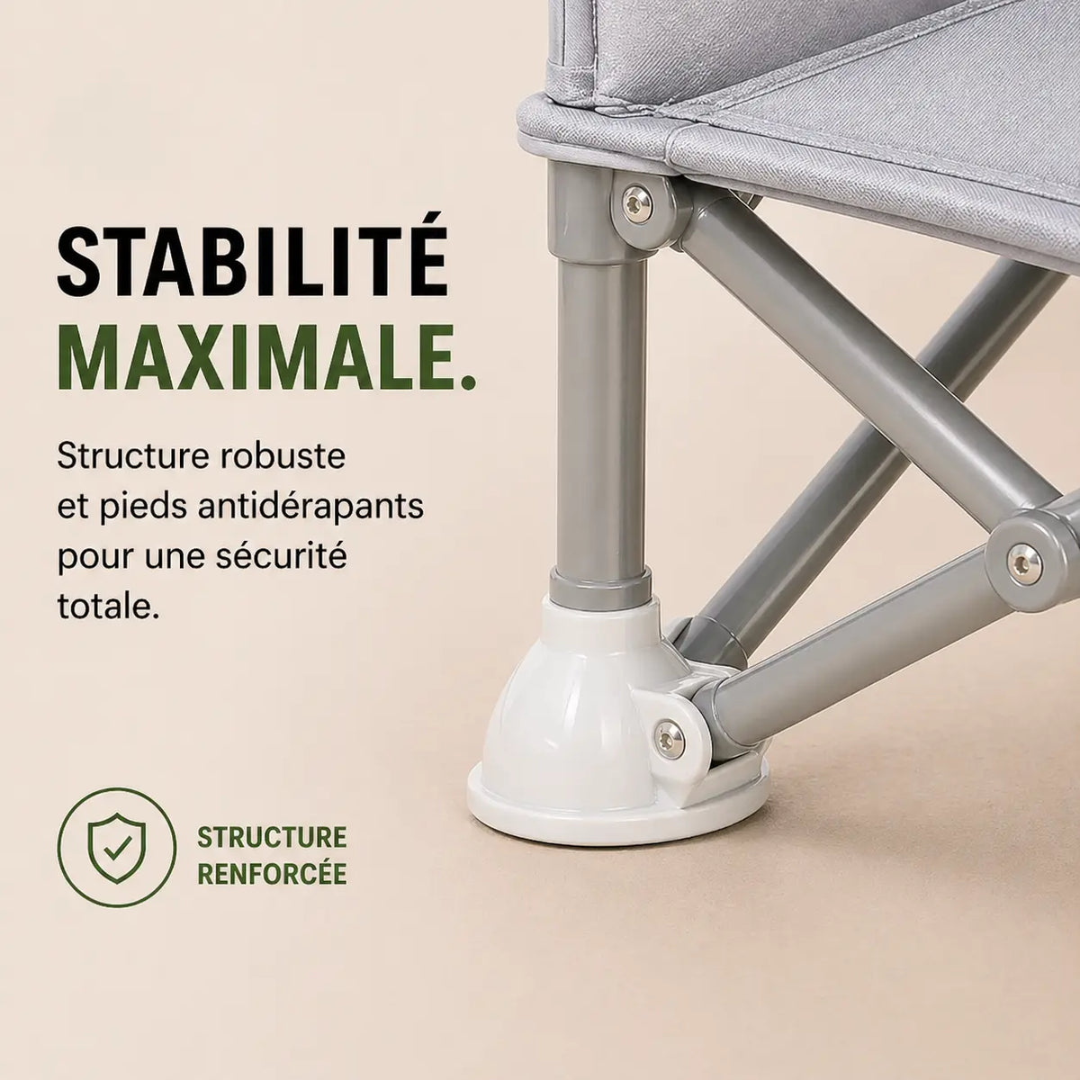 Rehausseur pliable transport gris format pliable visible vue 3