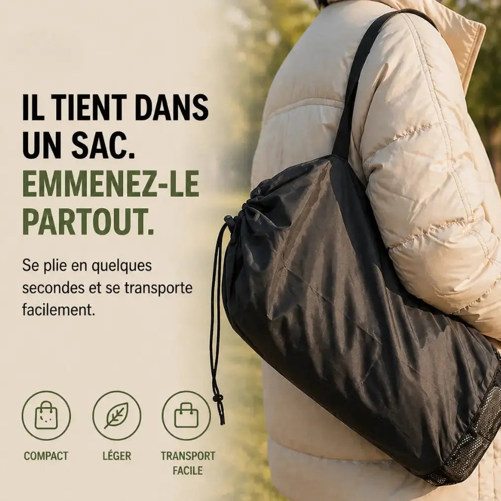 Rehausseur pliable transport gris vue arrière format pliable visible vue 2