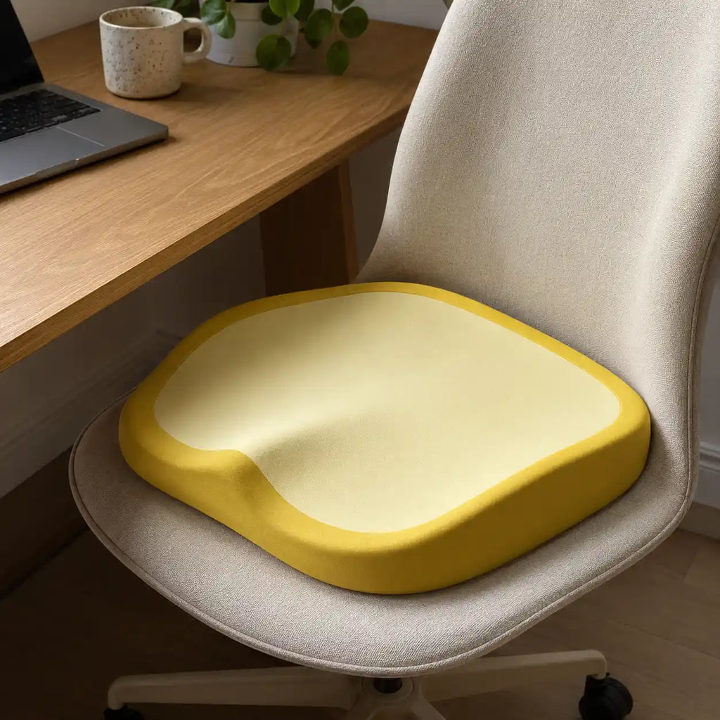 Coussin élévateur jaune lavable vue secondaire