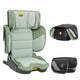 Rehausseur de Siège Auto avec Dossier Haut Vert (100–150 cm) sur fond blanc avec dossier visible