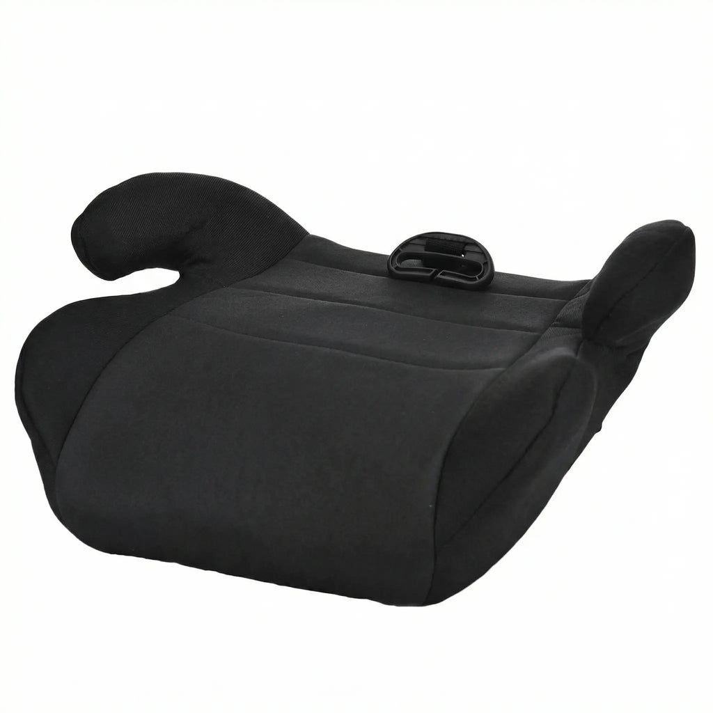 Rehausseur auto enfant compact noir sur fond blanc