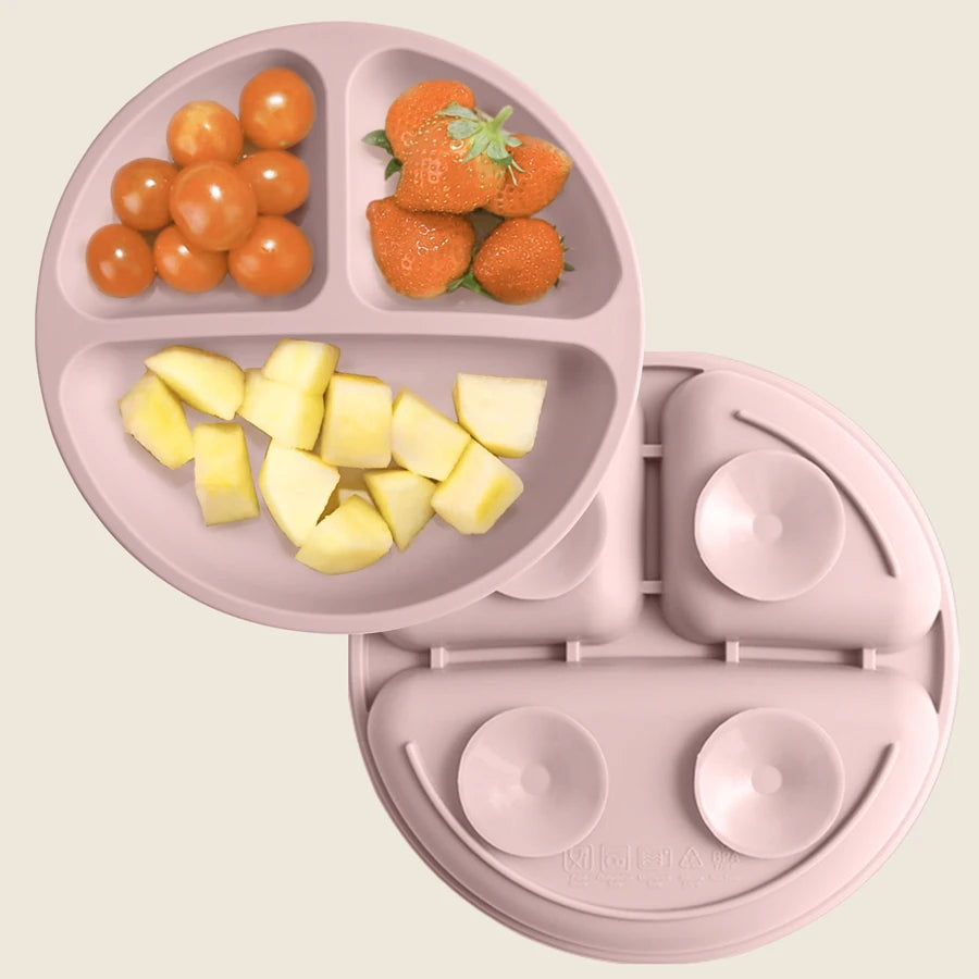 Assiette silicone à ventouse enfant détail de la finition
