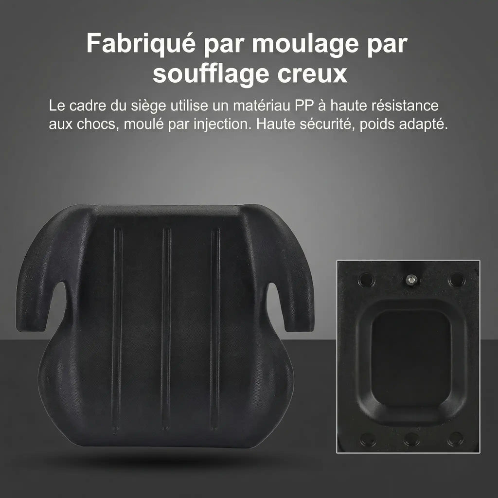 Rehausseur auto enfant léger rouge détail du format
