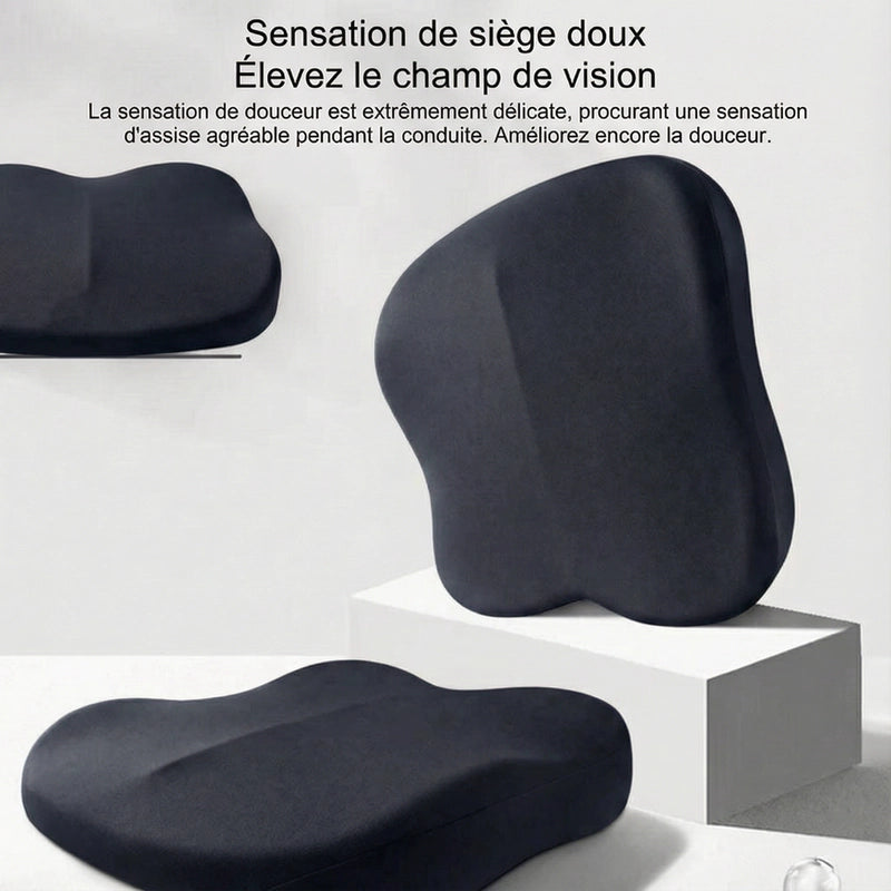 Coussin conducteur rehausseur noir mise en situation d'usage