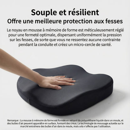 Souplesse Coussin Rehausseur Voiture Noir 