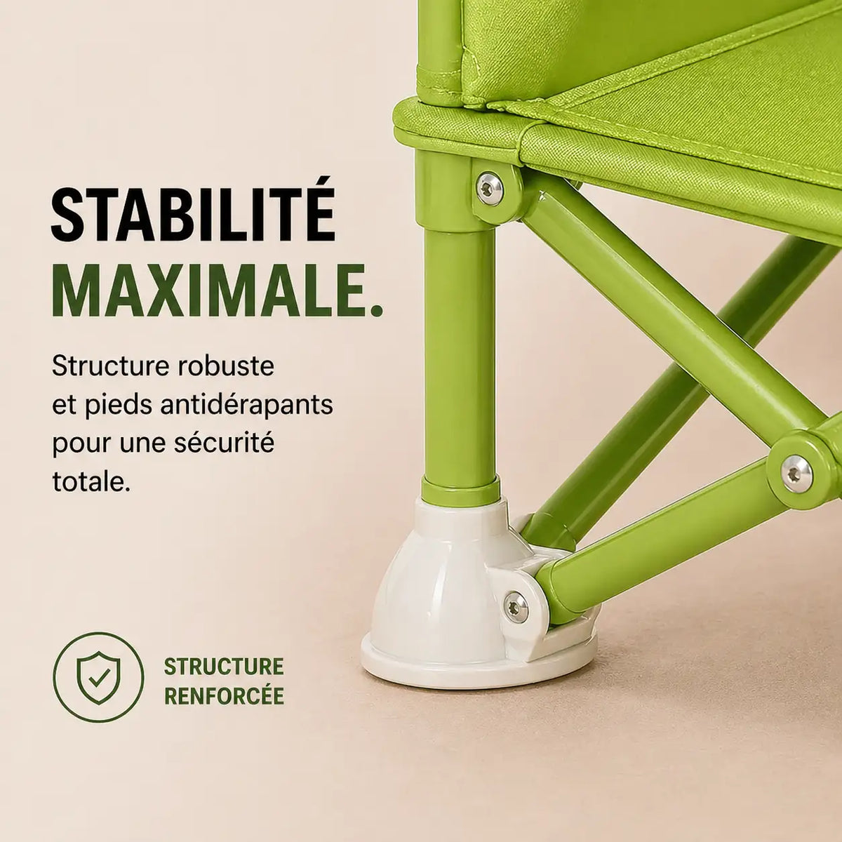 Rehausseur compact pliable vert format pliable visible vue 2