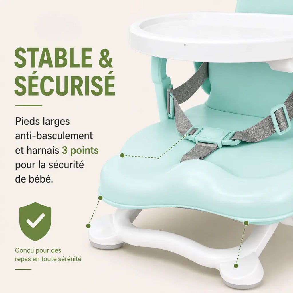 Rehausseur transportable plastique bleu format transportable visible vue 2