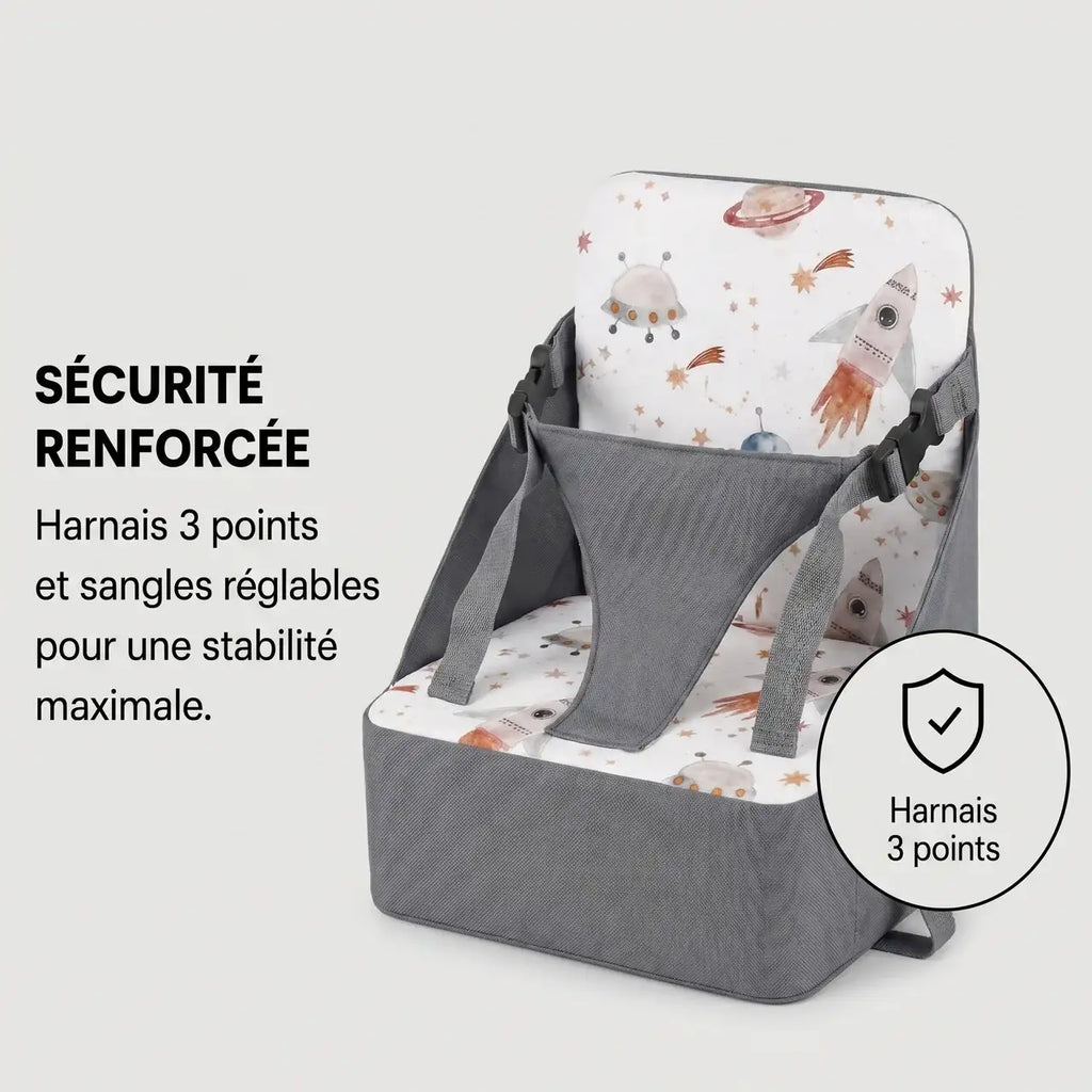 Rehausseur ventilé motif espace détail de la finition